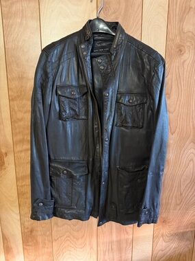 Marc New York Men's Black Leather jacket